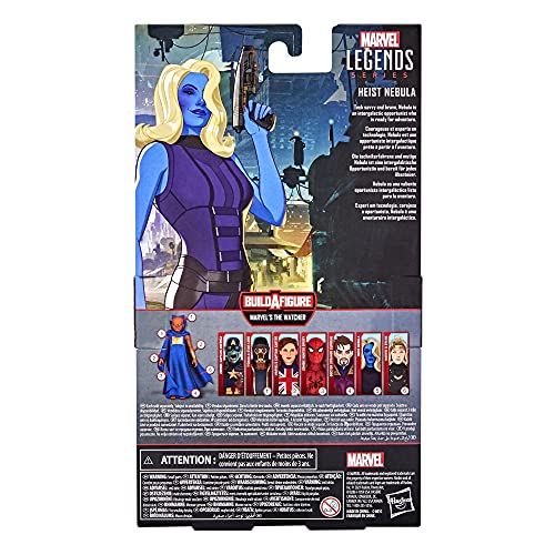 Marvel Legends Series 6-inch Scale Action Figure Toy Heist Nebula, Premium Design, 1 Figure, 1 Accessory, and 2 Build-a-Figure Parts