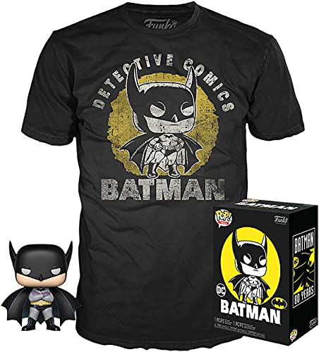 Funko 42414 POP & Tee: DC - Batman's 80th Sun Faded, L