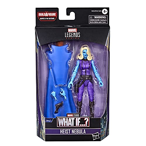 Marvel Legends Series 6-inch Scale Action Figure Toy Heist Nebula, Premium Design, 1 Figure, 1 Accessory, and 2 Build-a-Figure Parts