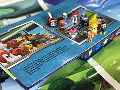 Phidal - Nickelodeon Paw Patrol My Busy Book -10 Figurines and a Playmat