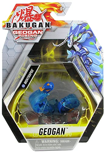 Bakugan Geogan Rising 2021 Aquos Montrapod Collectible Action Figure and Trading Card