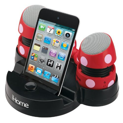 eKids Minnie Rechargeable Mini Stereo Speakers for iPods