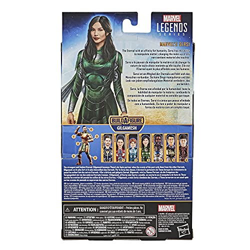 Marvel Legends Series The Eternals 6-Inch Action Figure Toy Sersi, Movie-Inspired Design, Includes 2 Accessories, Ages 4 and Up