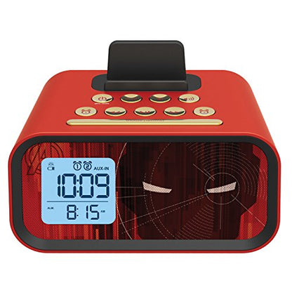 Iron Man Dual Alarm Clock Speaker System (MR-M23)