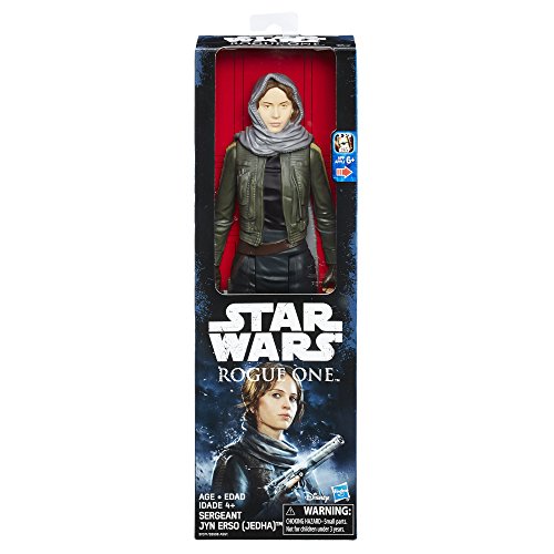 Star Wars Rogue One 12-Inch Sergeant Jyn Erso Figure, Black/Green, B3908, 2 pack