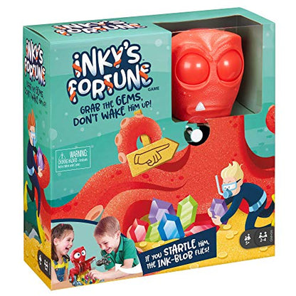 Mattel Games Inky’s Fortune Kid’s Game with Octopus, Gems and Ink Blob, Gift for Children 5 Years Old & Up