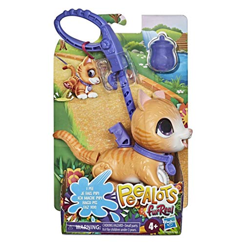 FurReal Peealots Lil’ Wags Tabby Interactive Pet Toy, Ages 4 and Up