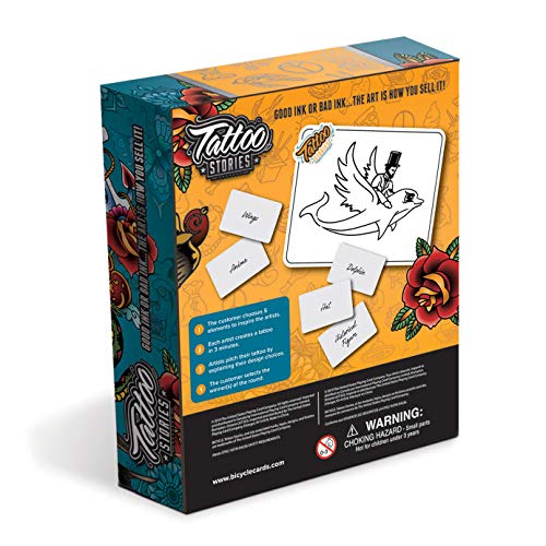 Bicycle Tattoo Stories - Games Party Games - Drawing and Card Game