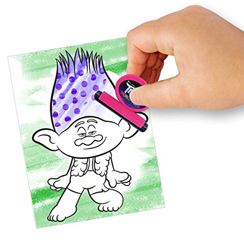 Tara Toys Trolls Hair Designer Rubbing Plates, Multi