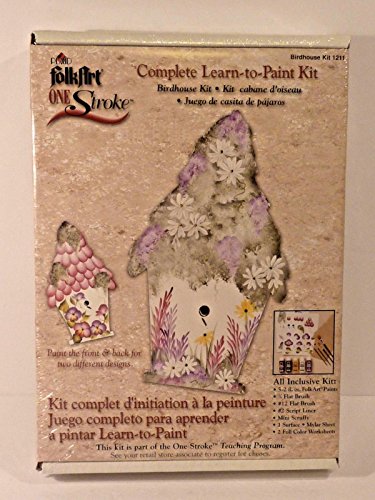 One Stroke Learn to Paint Kit Birdhouse