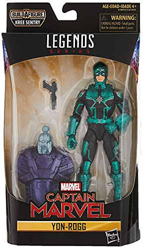 Marvel Captain Marvel 6-inch Legends Yon-Rogg Kree Figure for Collectors, Kids, and Fans