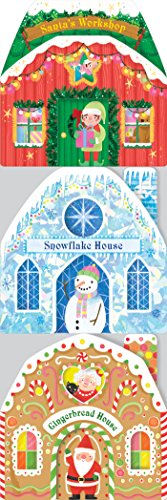 Santa Street Chunky Set: Santa's Workshop, Snowflake House, Gingerbread House