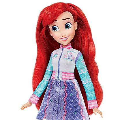 Disney Princess Comfy Squad Comfy to Classic Ariel Fashion Doll with Extra Outfit and Shoes, Toy for Girls 5 Years and Up