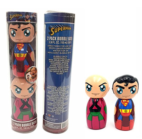 Superman & Lex Luthor Dual Pack Bubble Bath 3.38 oz. (Each)