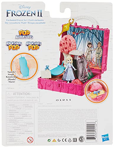 Hasbro Disney Frozen Pop Adventures Enchanted Forest Set Pop-Up Playset with Handle, Including Elsa Doll, Toy Inspired 2 Movie