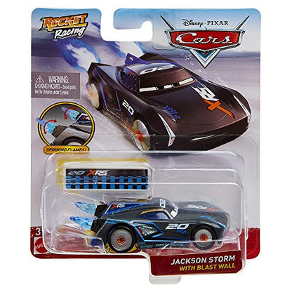 Disney Cars XRS Rocket Racing 1:64 Die Cast Car with Blast Wall: IGNTR #2.0 Jackson Storm