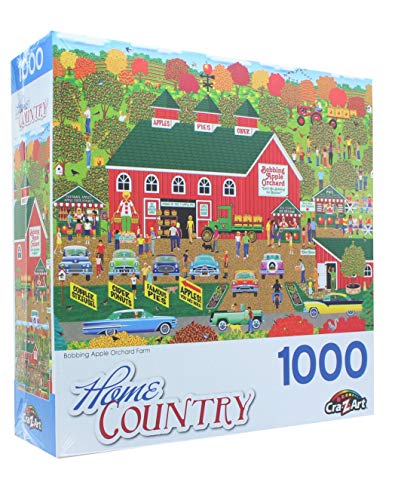 Home Country 1000 Piece Jigsaw Puzzle - Bobbing Apple Orchard Farm