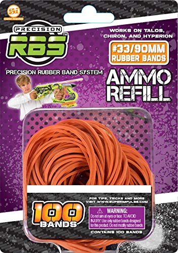 Precision RBS Rubber Band Launcher Ammo Refills - #33/90mm - 200 Bands