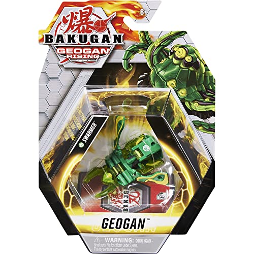 Bakugan Geogan Rising 2021 Ventus Swarmer Geogan (Viloch Combiner Part 7 of 7) Collectible Action Figure and Trading Card