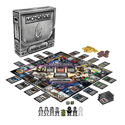 Monopoly: Star Wars The Mandalorian Edition Board Game, Inspired by The Mandalorian Season 2, Protect Grogu from Imperial Enemies, 2-4 players