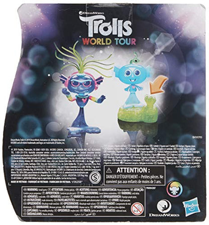 Trolls World Tour Techno Reef Bobble Set with 2 Figures, Movie-Inspired Toy, Poppy Character, Age 4+