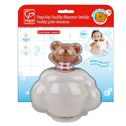 Hape Pop-Up Teddy Shower Buddy | Award Winning Little Fun Baby Bath Toy for Kids