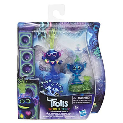 Trolls World Tour Techno Reef Bobble Set with 2 Figures, Movie-Inspired Toy, Poppy Character, Age 4+