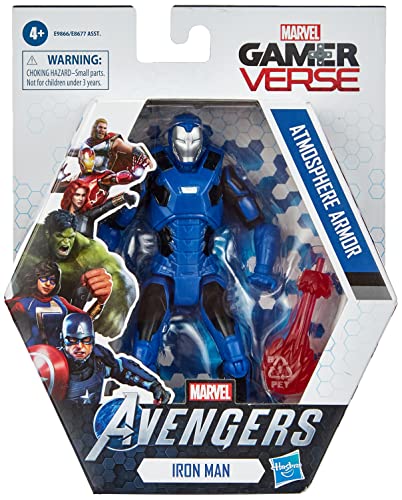 Avengers Hasbro Marvel Gamerverse 6-inch Iron Man Action Figure Toy, with Atmosphere Armor Skin, Ages 4 and Up