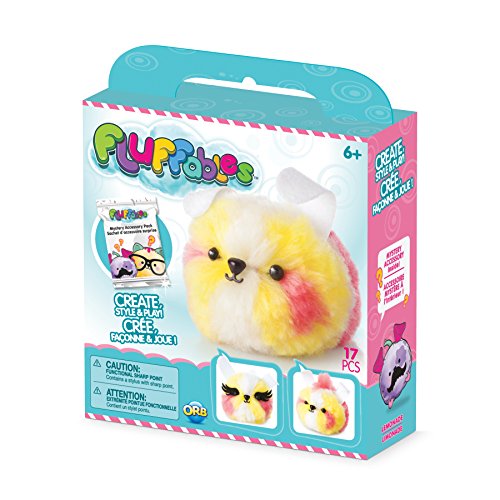 ORB The Factory Fluffables Lemonade Arts & Crafts, Yellow/White/Pink, 5.75" x 2" x 6"