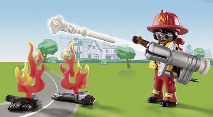 Playmobil Duck On Call - Fire Rescue Action: Cat Rescue