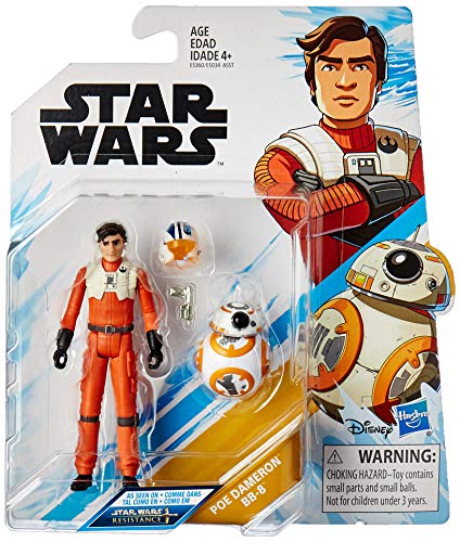 Star Wars Star Wars: Resistance Animated Series 3.75-inch Poe Dameron and BB-8 Figure 2-Pack