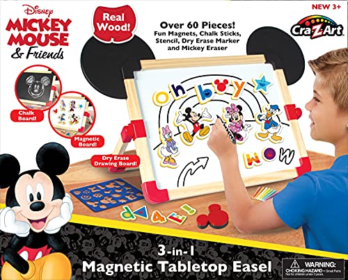 Disney Mickey and Friends 3 in 1 Magnetic Tabletop Easel