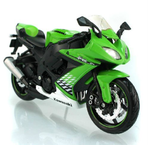 Maisto 1:12 Kawasaki Ninja ZX-10R Motorcycle Bike Diecast Model Toy New Green