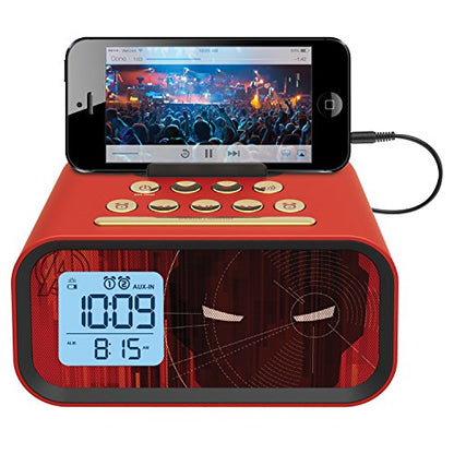 Iron Man Dual Alarm Clock Speaker System (MR-M23)