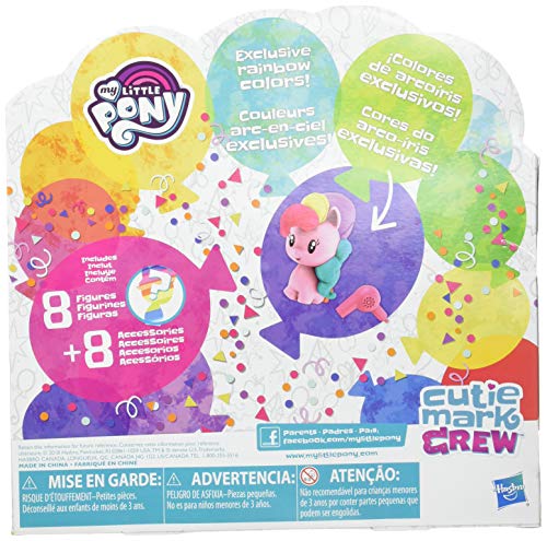 My Little Pony Toy Cutie Mark Crew Confetti Party Countdown Collectible 8 Pack with 14 Surprises