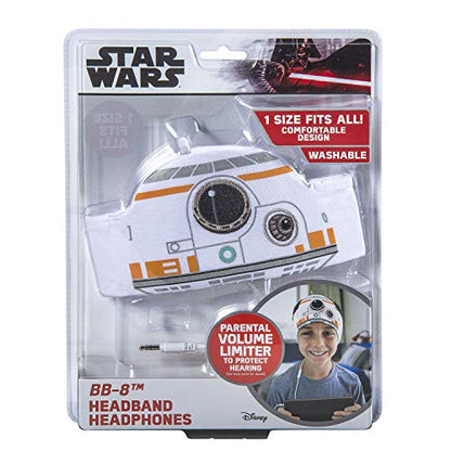 Star Wars Kids Headphones with Headband Parent Volume Limited with Ultra Thin Stereo Speakers & Super Soft Headband, Toddlers & Children’S Earphones for School, Home & Travel