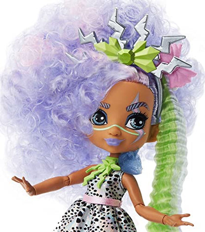 Cave Club Bashley Doll (8 – 10-inch, Lavender Hair) Poseable Prehistoric Fashion Doll with Dinosaur Pet and Accessories, Gift for 4 Year Olds and Up [Amazon Exclusive]