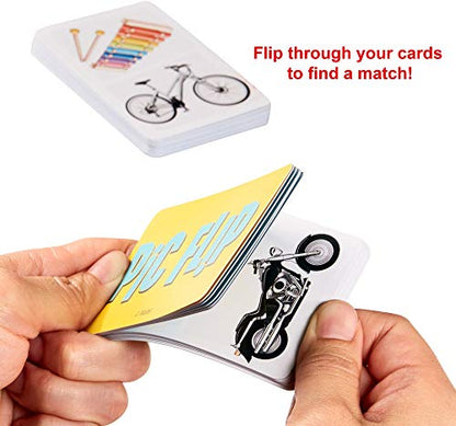 Mattel Games Mattel Games PIC FLIP Card Matching Game with 110 Cards in a Decorative Tin, Makes a Great Gift for 7 Year Olds and Up [Amazon Exclusive]