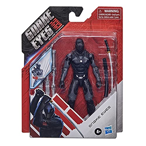 G. I. Joe Snake Eyes: G.I. Joe Origins Snakes Eyes Action Figure Collectible Toy with Fun Action Feature and Accessories, Toys for Kids Ages 4 and Up