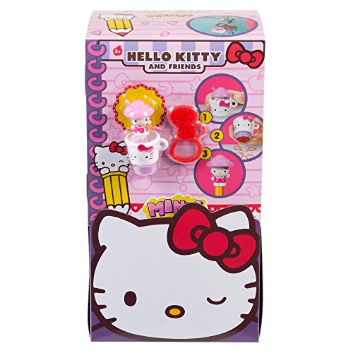 Hello Kitty Sanrio Surprise Minis Figures (1.5-in) - Self-Stamper, Pencil-Topper and Keychain, Stationery Accessories, Great Gift for Ages 3Y+