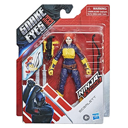 G. I. Joe Snake Eyes: G.I. Joe Origins Scarlett Action Figure Collectible Toy with Action Feature and Accessories, Toys for Kids Ages 4 and Up