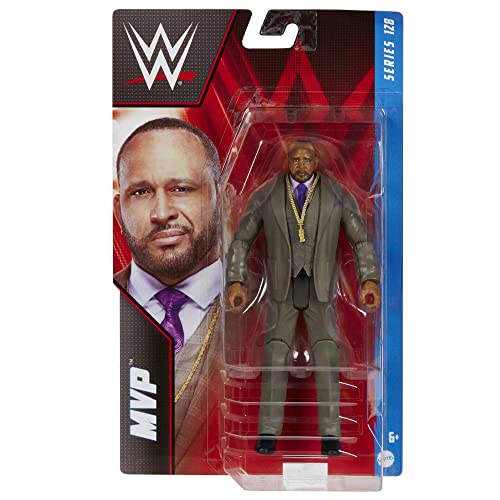 Mattel WWE Basic Action Figure, MVP, Posable 6-inch Collectible for Ages 6 Years Old & Up