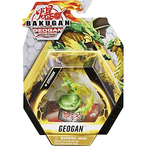 Bakugan Geogan Rising 2021 Diamond Viperagon Geogan Collectible Action Figure and Trading Card