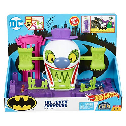 Hot Wheels City Batman, The Joker Fun House Set Ages 3 to 6 years old