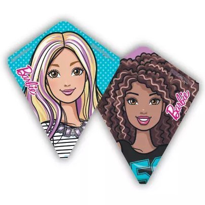 X-Kites Flip Flop Barbie Reversible Poly Diamond Kite