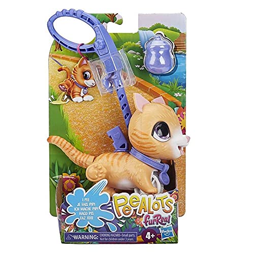 FurReal Peealots Lil’ Wags Tabby Interactive Pet Toy, Ages 4 and Up