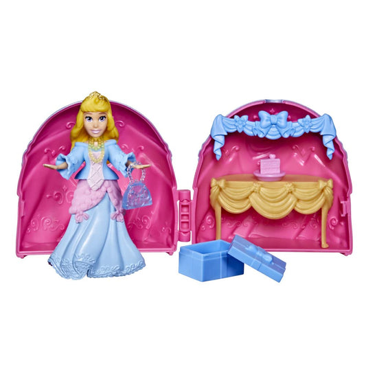 Disney F3467 Princess Secret Styles-Aurora Stylish Surprise-Doll Playset with Clothes and Accessories-4+, Multi-Coloured