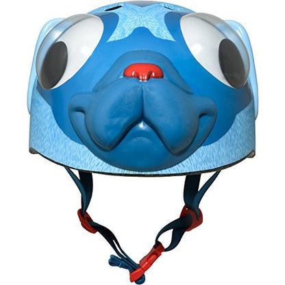 Bell Raskullz Pugsley Pug Blue Helmet with Googly Eyes, Multi (8052012)