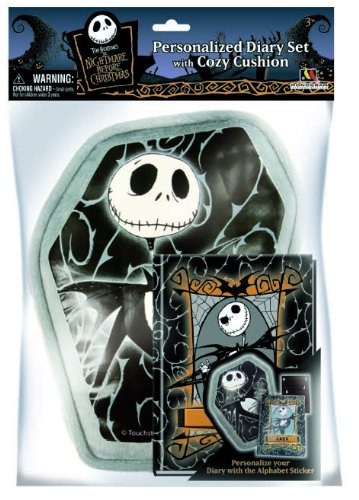 Nightmare Before Christmas Pillow with Pocket & Diary Set