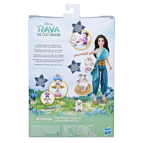 Disney Princess Raya and The Last Dragon, Raya, Ongis, and NOI Pack, Fashion Doll Clothes and Accessories, Toy for Kids 3 and Up